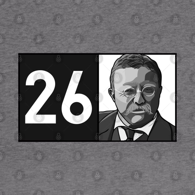 Roosevelt 26 Portrait by History Tees